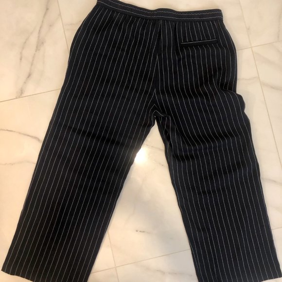 Eileen Fisher Womens Cropped Striped Casual Wide M - Picture 5 of 5